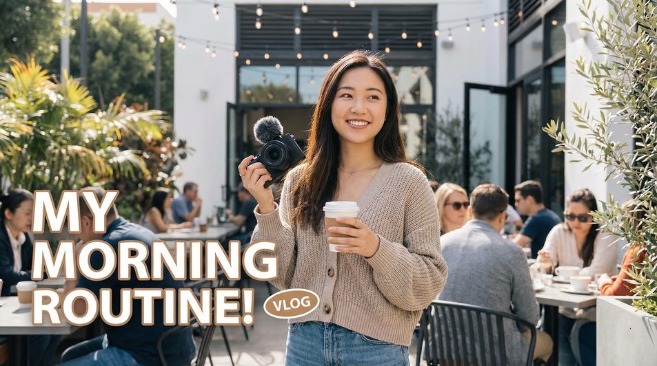 含羞草,VLOG视频-咖啡馆日常